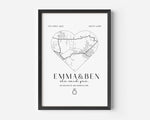 Engagement Gift, She Said Yes Print, Personalised Couples Engagement Gift, She Said Yes Gift Ideas, Engagement Gifts and Keepsake - Glam and Co 