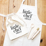 Personalised Little Chef Kids Baking Set - Glam and Co 