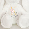 Personalised Flower Girl Teddy, Bunny, Flower Girl Proposal, Will you be my Flower Girl