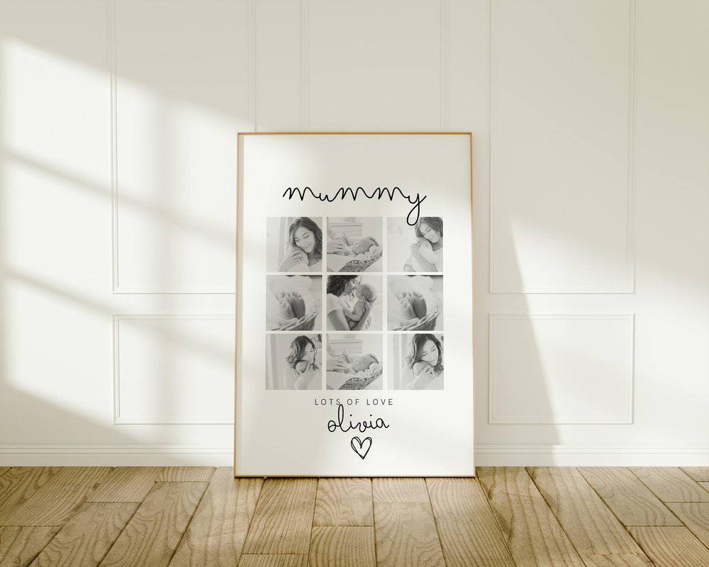 Mothers Day Gift, Gift for Mum Mummy Mother, Mothers Day Gift Ideas, Gift for Mothers Day, Personalised Mum Print,Gift from Children for Mum - Glam and Co 