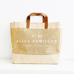 Personalised Jute Tote Shopping Bag | 40th Birthday Gift | Forty and Fabulous Gift - Glam and Co 