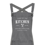 Personalised Barista Style Apron - King of the Kitchen - Glam & Co Designs Ltd