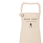 Head Chef Apron | Personalised Apron for Him - Glam & Co Designs Ltd