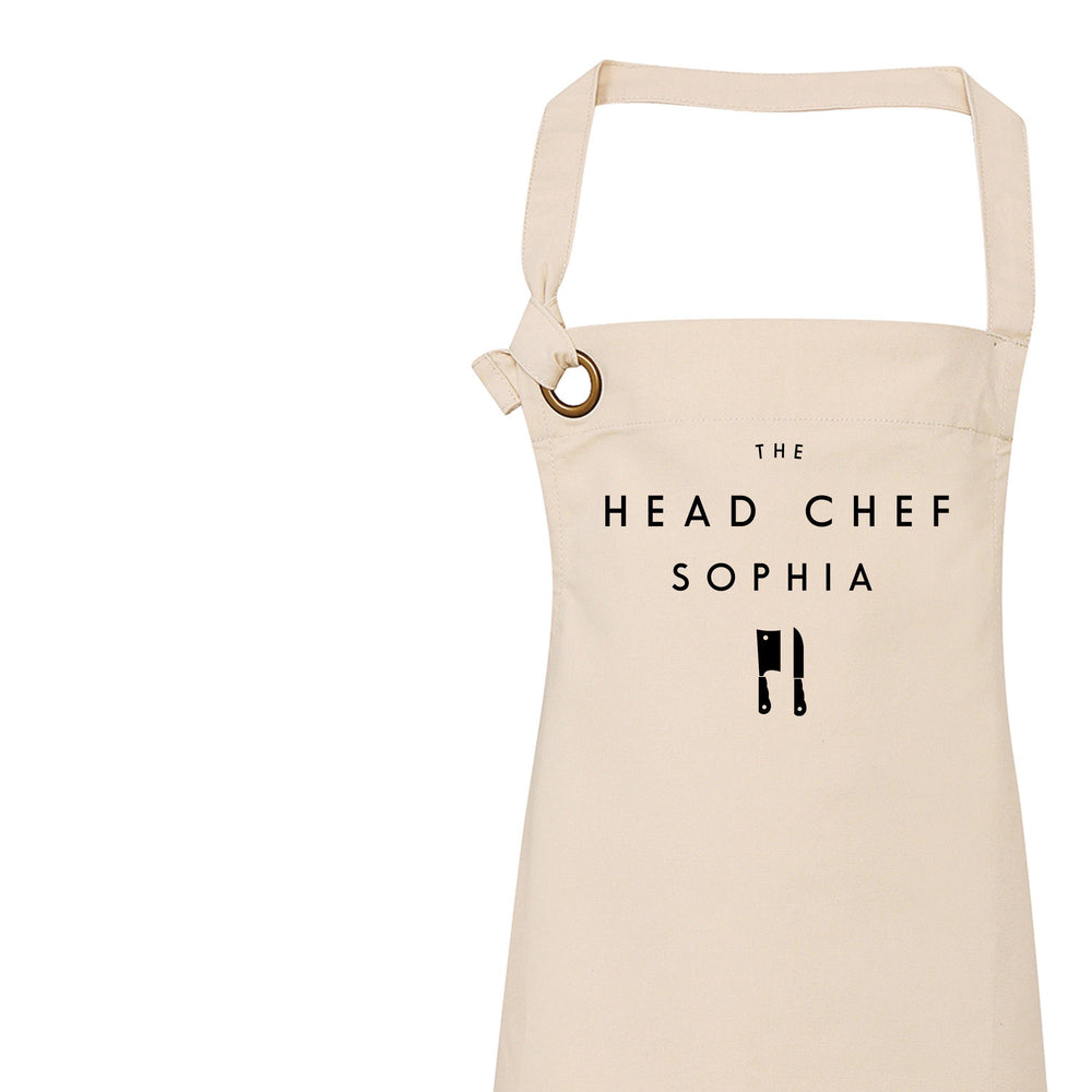 Head Chef Apron | Personalised Apron for Her - Glam & Co Designs Ltd