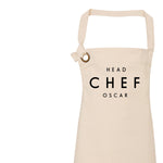 Head Chef Apron, Personalised Apron for Her and Him - Glam & Co Designs Ltd