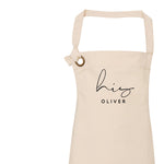 Personalised Aprons for Women and Men, His Apron - Glam & Co Designs Ltd