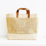 Personalised Jute Tote Bag | Mrs Bag - Glam and Co 
