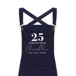 Personalised Barista Apron | Our First Home Apron - Glam & Co Designs Ltd