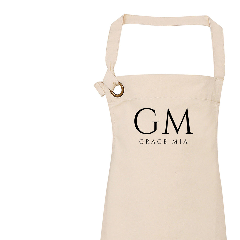 Personalised Apron | Custom Name and Initials - Glam & Co Designs Ltd