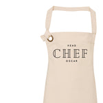 Personalised Aprons for Men and Women | Personalised Apron Head Chef - Glam & Co Designs Ltd