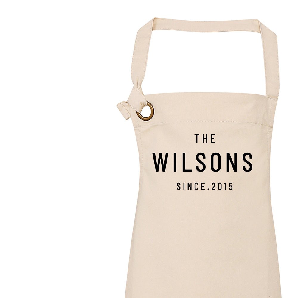 Personalised Apron | Family Name