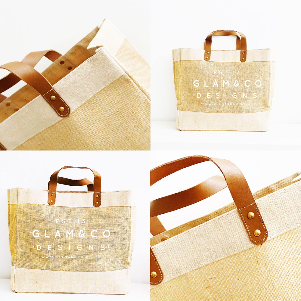 Personalised Jute Tote Bag -Sensational at Sixty - Glam and Co 