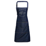 Personalised Denim Apron | Vintage Style Custom Apron | Forty and Fabulous Gift Ideas | 40th Birthday Gift Ideas | Personalised Apron - Glam & Co Designs Ltd