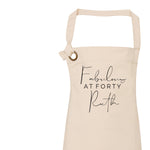Personalised Apron for Her - Fabulous at Forty - Glam & Co Designs Ltd