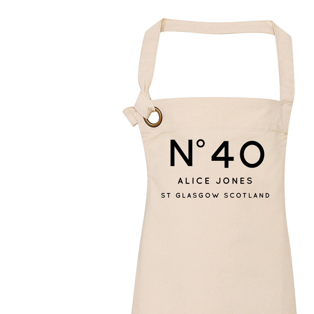 Personalised Apron | Aprons for Women | 40th Birthday Gift Ideas | Birthday Gift for Her | 18th 21st 30th 40th 50th 60th Birthday Gift Ideas - Glam & Co Designs Ltd