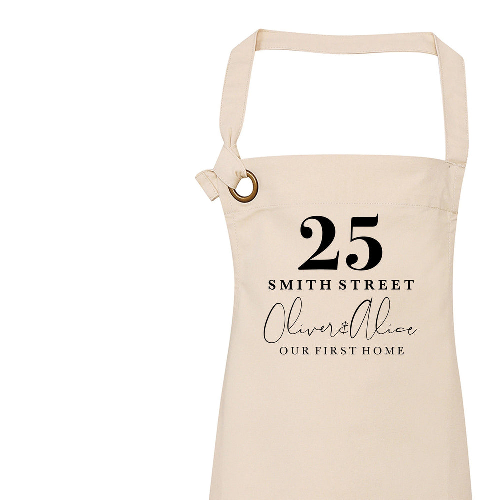 Personalised Apron| New Home Gift | Gift ideas for House Warming | Gift ideas for Her | Custom Apron | Home Accessories | Custom Kitchenware - Glam & Co Designs Ltd