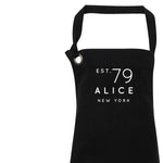 Personalised Apron | Aprons for Men and Women | Vintage Apron | Retro Apron | Custom Apron for Him and Her | Personalised Cook | Black Apron - Glam & Co Designs Ltd