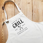 Aprons for Men | Personalised Apron | Custom Apron | Vintage Style Personalised Apron | King of the Grill | Homeware Gift Ideas - Glam & Co Designs Ltd