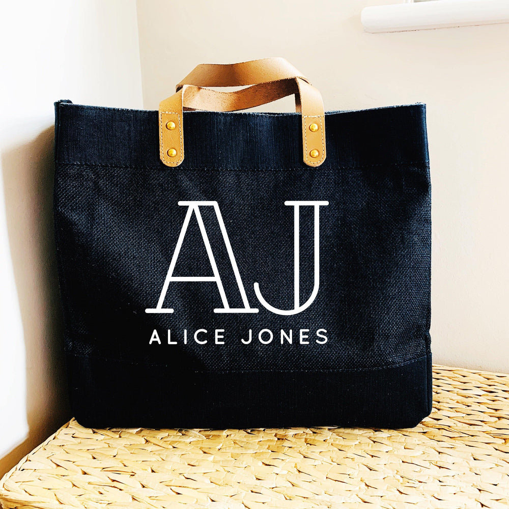 Personalised Bag | Personalised Shopping Bag | Gift ideas for Her | Custom Beach Bag | Custom Bag | Custom Shopping Bag - Glam & Co Designs Ltd