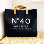 Personalised Bag | Personalised Shopping Bag | Gift ideas for Her | Custom Beach Bag | Custom Bag | Custom Shopping Bag - Glam & Co Designs Ltd