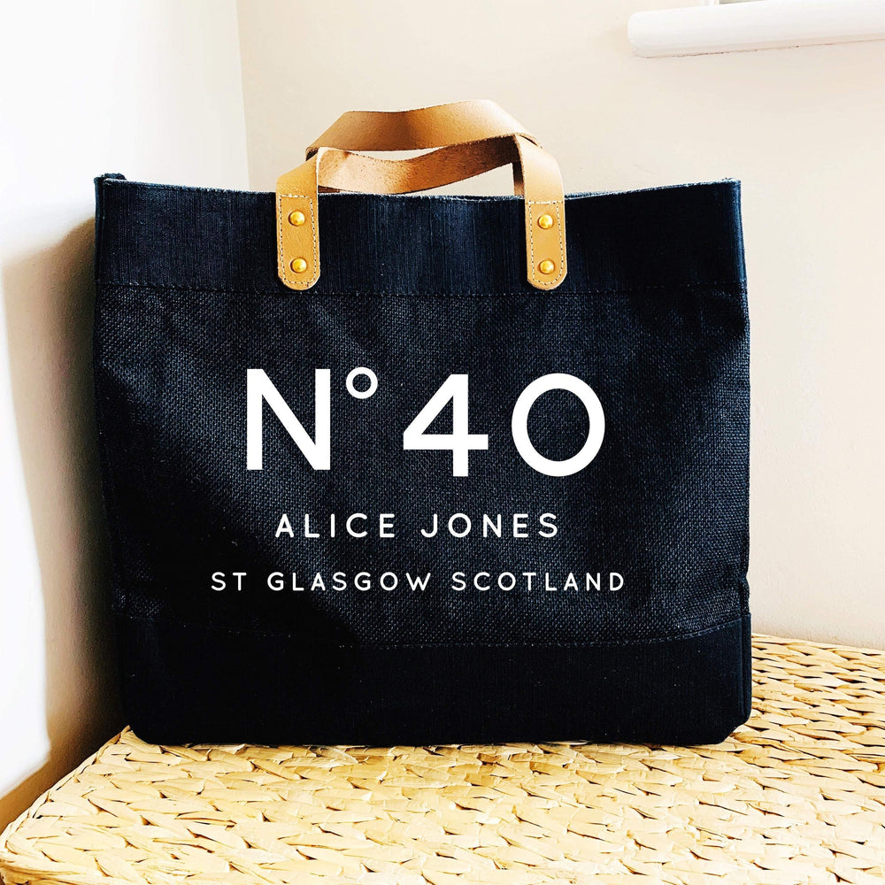 Personalised Bag | 50th Birthday Gift | Personalised Shopping Bag | Gift ideas for Her | Custom Beach Bag | Custom Bag | Custom Shopping Bag - Glam & Co Designs Ltd