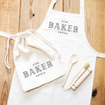 Kids Baking Set | Star Baker | Kids Baking Apron | Personalised Kids Baking Set | Personalised Kids Apron |Aprons for Children |Kids Baking - Glam and Co 