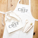 Kids Baking Set | Sous Chef | Kids Baking Apron | Personalised Kids Baking Set | Personalised Kids Apron |Aprons for Children |Kids Baking - Glam and Co 