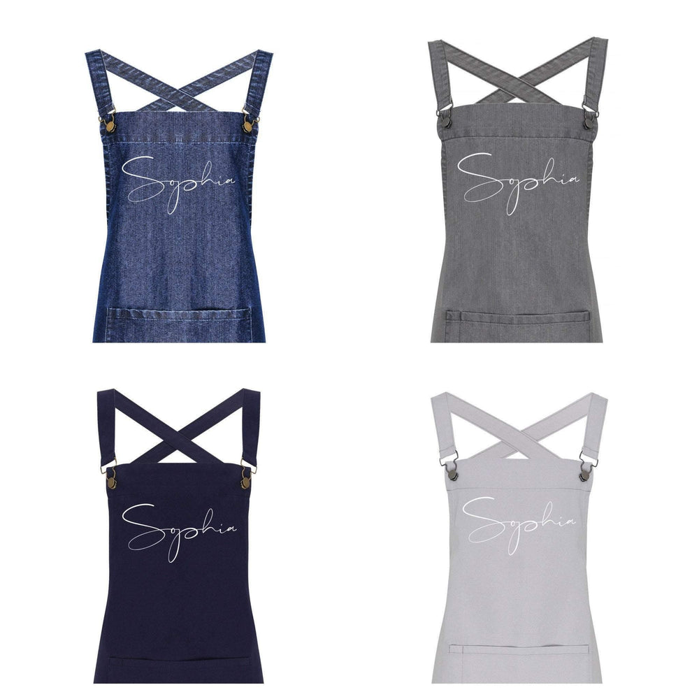 Personalised Barista Style Apron | Aprons for Men and Women - Glam & Co Designs Ltd