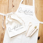 Kids Baking Set | Queen of the Kitchen | Aprons for Kids | Kids Baking Apron | Personalised Kids Baking Set | Personalised Kids Apron