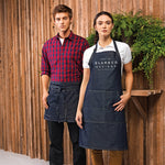 Personalised Denim Aprons | King of the Kitchen Apron | Aprons for Men | Custom apron for Him | Personalised Apron | Custom Denim Apron - Glam and Co 