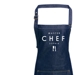 Personalised Denim Aprons | Master Chef Apron | Aprons for Men | Custom apron for Him | Personalised Apron | Aprons for Women | Denim Apron - Glam and Co 