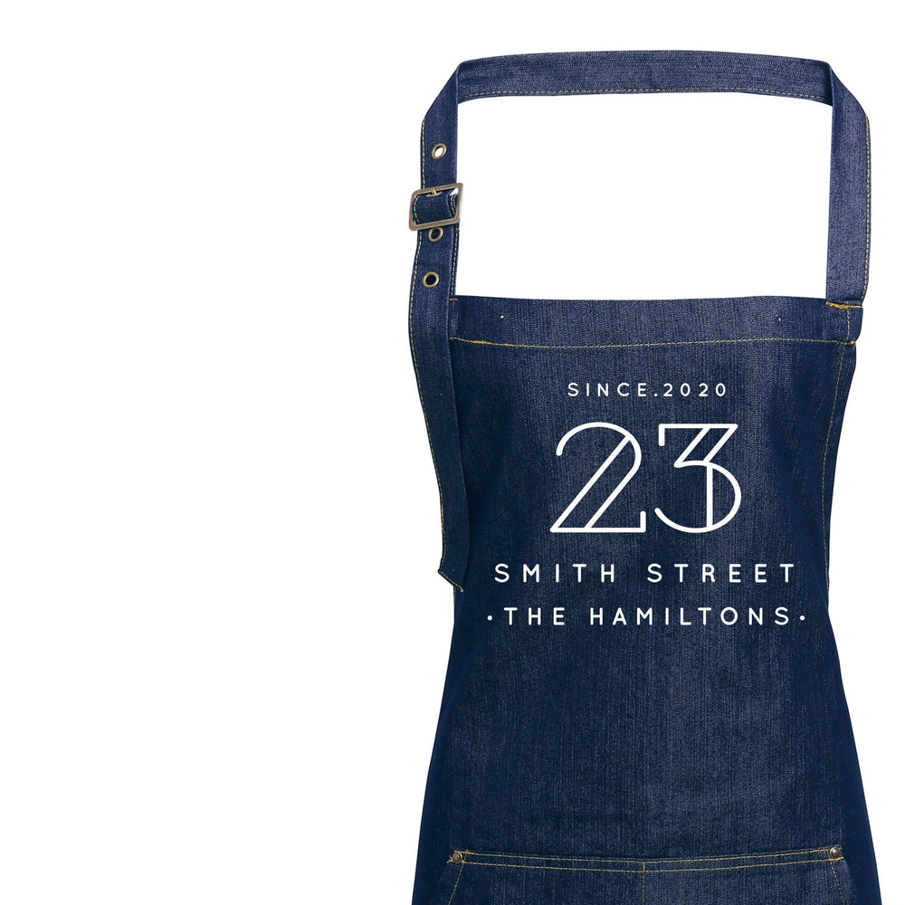 Mr and Mrs Gift Ideas | Personalised Apron | Personalised Apron for Mr and Mrs | Gift ideas for Weddings | Him and Her Gift Ideas | Denim