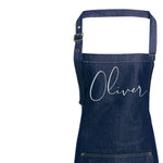 Personalised Denim Apron | Aprons for Men | Birthday Gift Ideas | Vintage Style Custom Apron | Personalised Apron - Glam and Co 